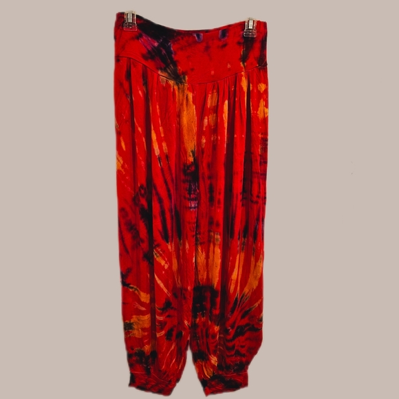 TIE DYE Jeanie Stretchy Rayon Jogger Pants-**5 Colors Avail. OS New - Picture 6 of 12